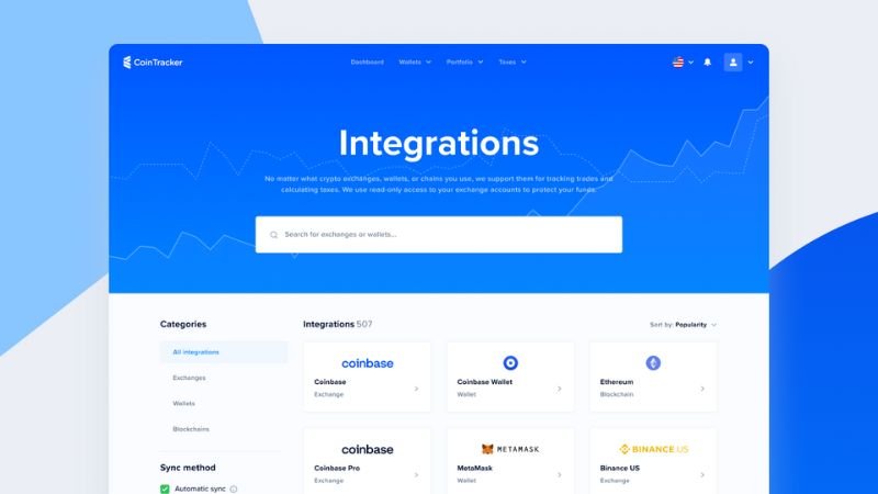Cointraker integrations