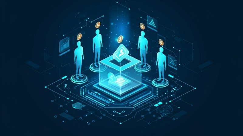Illustration of community voting using governance tokens