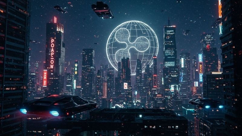 Futuristic cityscape symbolizing the future of Ripple and its global impact