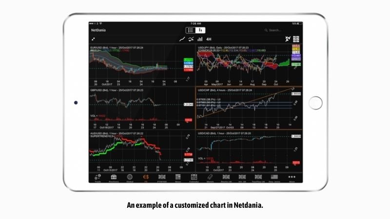 a customized chart in Netdania.