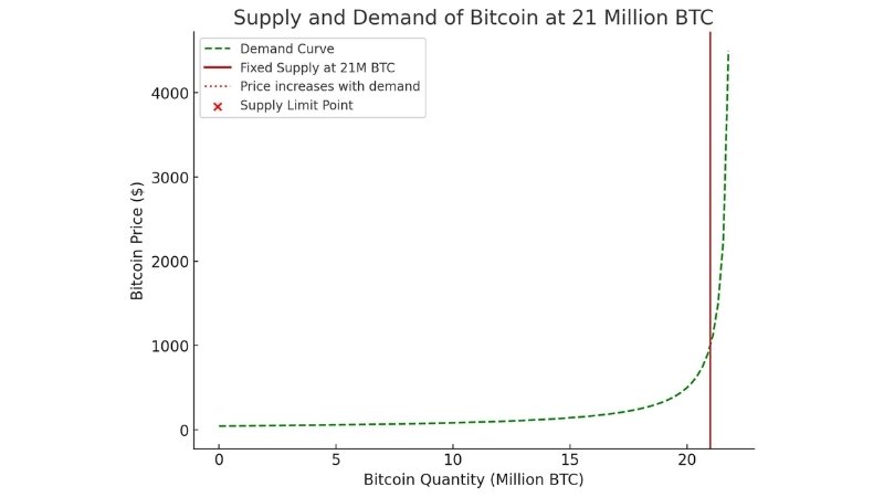 Bitcoin's maximum supply cap and its impact on price