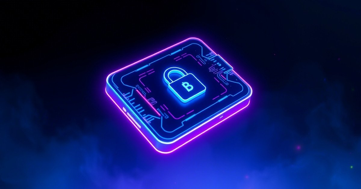 What is a Non-Custodial Wallet? A secure digital crypto wallet with a glowing lock icon, representing full user control over private keys